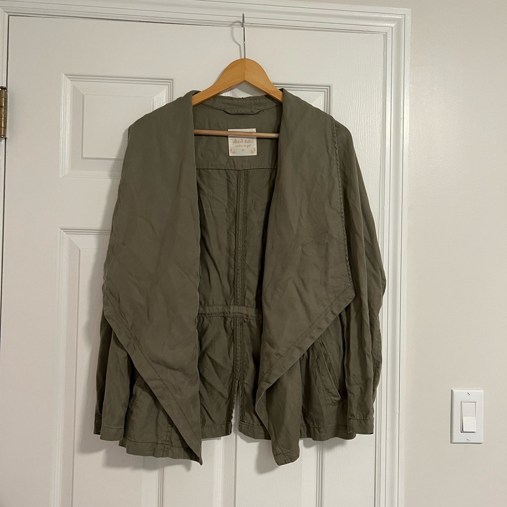 Altar’d State Green Womens Flowy Jacket | Altar’d State Jackets